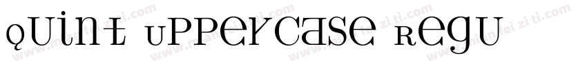 Quint Uppercase Regu字体转换